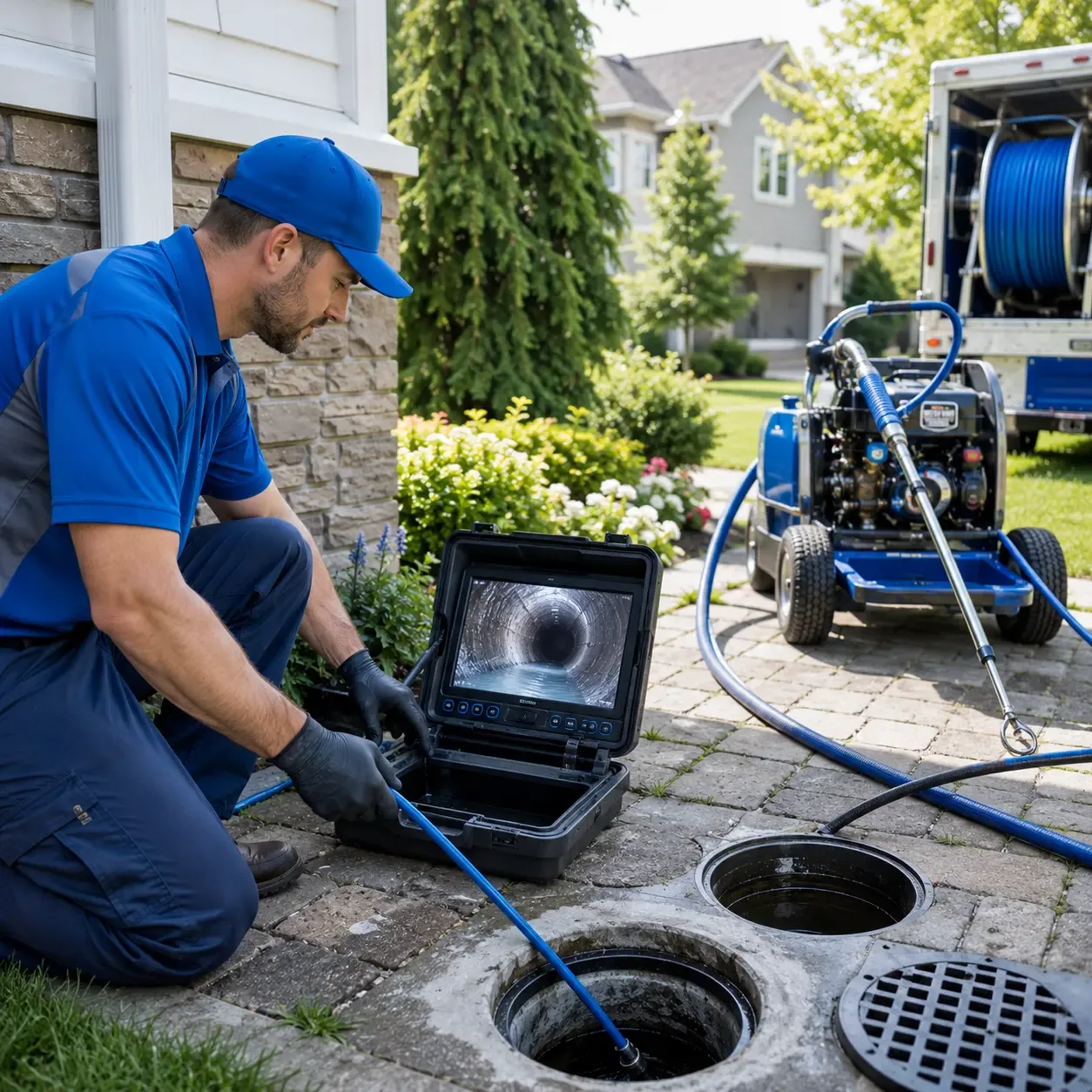 Outdoor drain cleaning professionals serving Nashville, MI